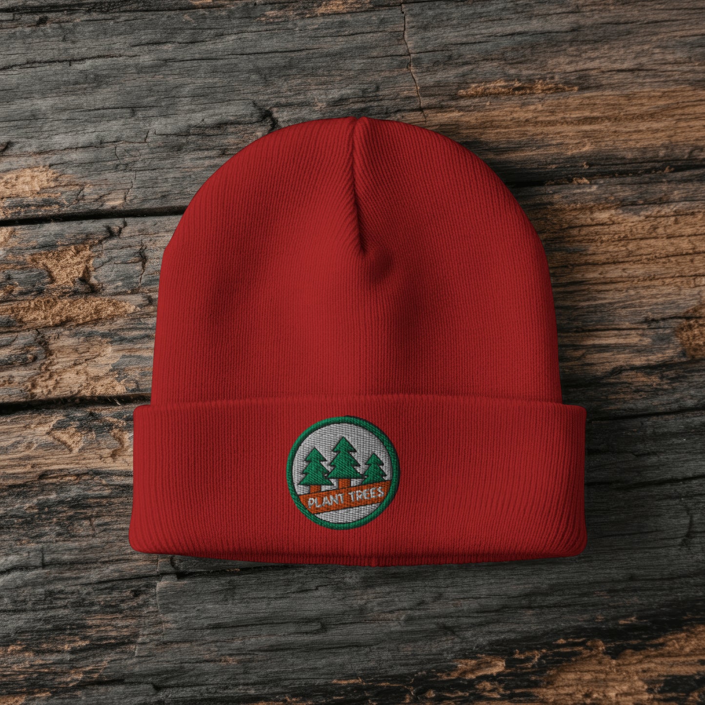 Plant Trees Cuffed Beanie